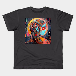 Artsy Girl Watching Good Ideas Kids T-Shirt